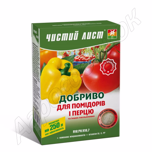 Добриво Чистий лист для Помідору та Перцю (Kvitofor) 300 г