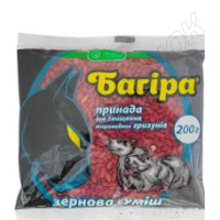 Родентицид Багіра зернова суміш (UKRAVIT) 200 г
