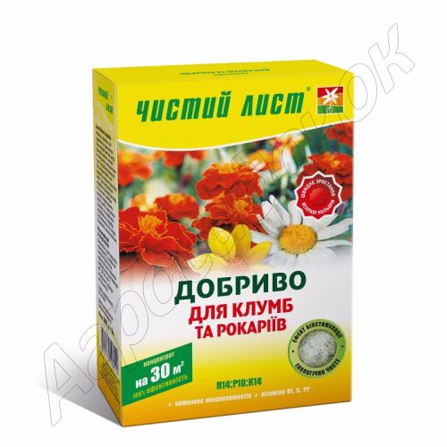Добриво Чистий лист для Клумб і Рокаріїв (Kvitofor) 300 г