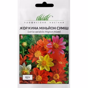 Жоржина Міньйон суміш (Проф Насіння) 0,2 г.
