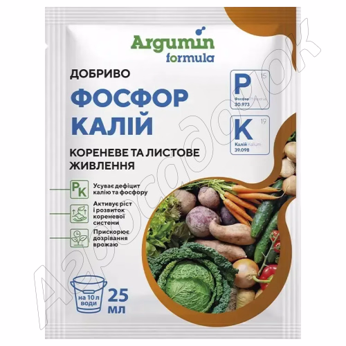 Добриво Аргумін формула Фосфор-Калій 25 мл